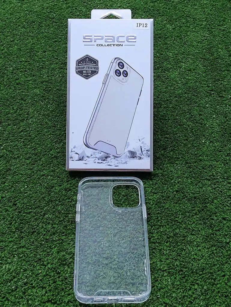 Iphone12 Forro Protector| Case Rigido | Space Transparente| Iphone | Carcasa | Funda | Anti Humedad