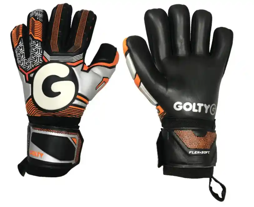 Guante De Fútbol Golty Competición Antifracturante Naranja Talla 05.0