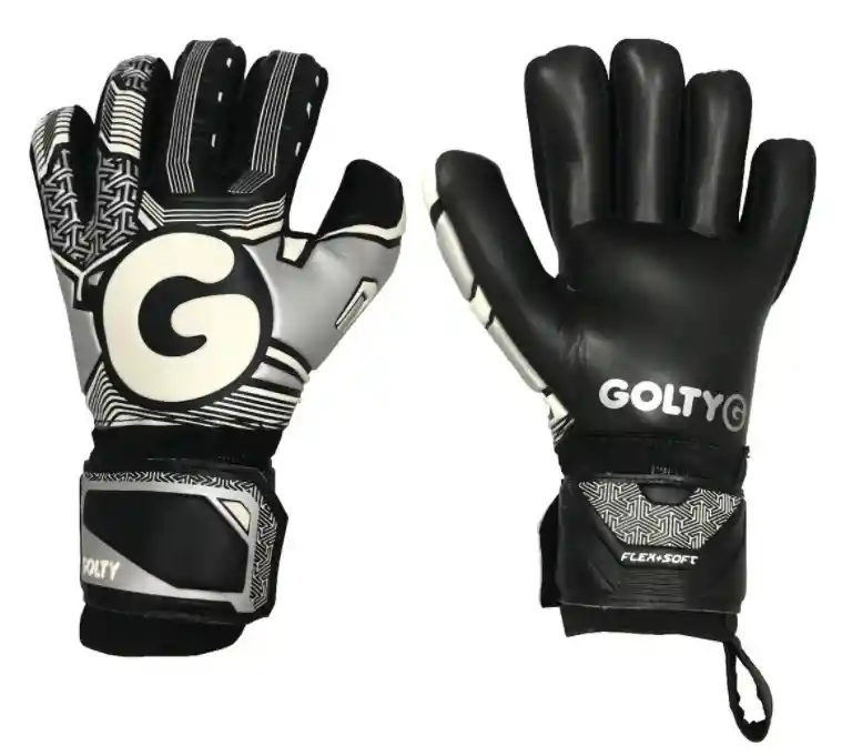 Guante De Fútbol Golty Competición Antifracturante Plateado Talla 07.0