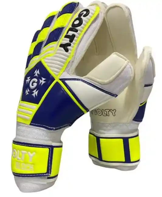 Guante De Futbol Golty Compettion Blok Antifracturante Azul Talla 08.0