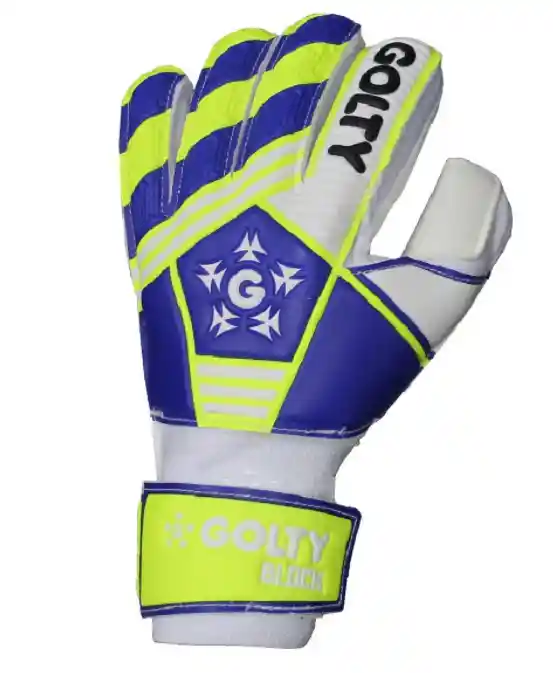 Guante De Futbol Golty Compettion Blok Antifracturante Azul Talla 08.0