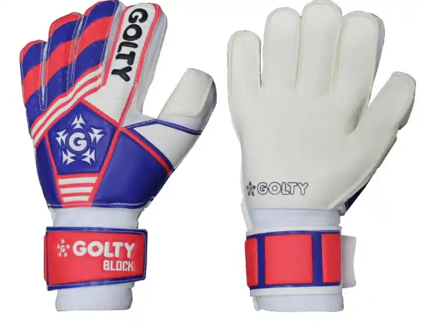 Guante De Futbol Golty Compettion Blok Antifracturante Rojo Talla 06.0