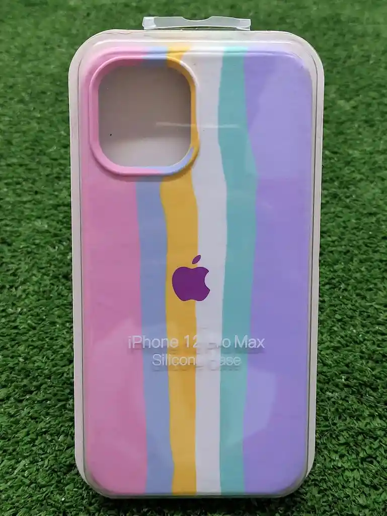 Iphone 12 Pro Max S | Forro Protector| Silicone Case | Arcoiris Colores Pastel | Iphone | Carcasa | Funda | Anti Humedad