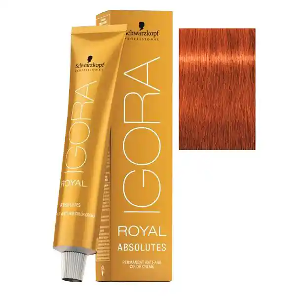 Igora Royal Tinte Rubio Medio Cobrizo Intenso N.7.77 X 60ml