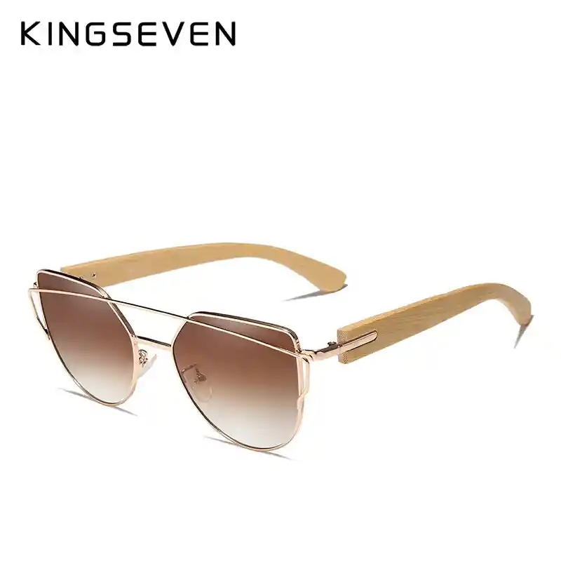 Gafas De Sol Para Dama - Mujer Polarizadas Filtro Uv400 Kingseven - Dorado