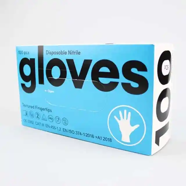 Nitrilo Guantes Deazul Caja X 100 Unidades Talla M