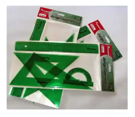 Juego Geométrico Marca Penmax - 4 Piezas