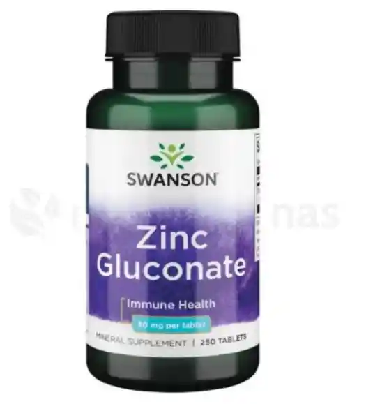 Zinc Gluconate 30 Mg Swanson 250 Tabletas