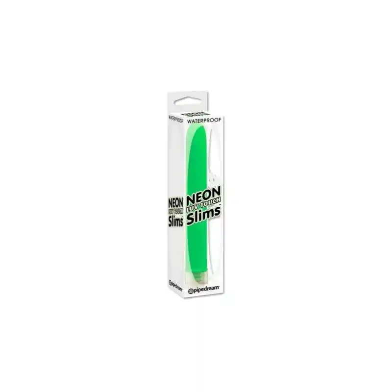 Vibrador Consolador Suave De Neon - Verde Pd-1109-16