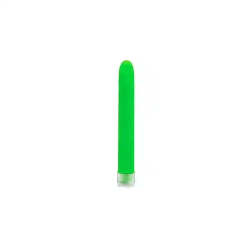 Vibrador Consolador Suave De Neon - Verde Pd-1109-16