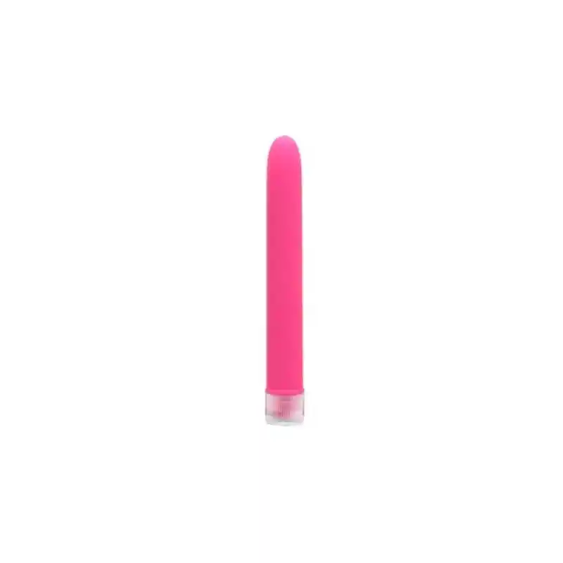 Vibrador Consolador Suave De Neon - Rosado- Pd-1109-11