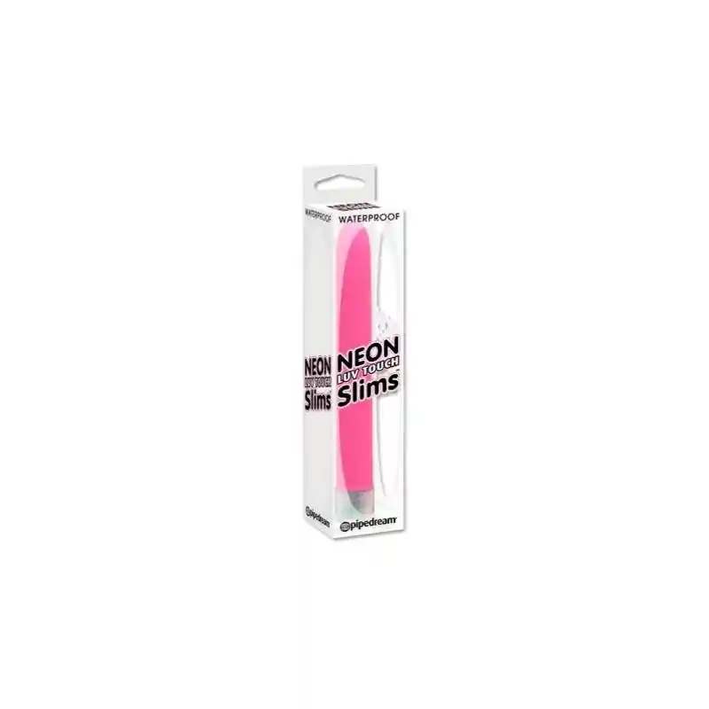 Vibrador Consolador Suave De Neon - Rosado- Pd-1109-11