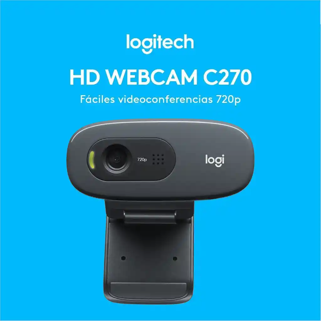 Logitech Camara Web Hd Webcam C270 · Video Hd 720P 1280X720