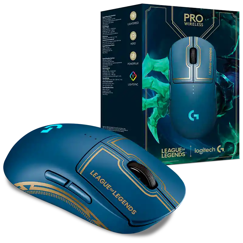 Mouse Gamer Inalámbrico Logitech Pro Rgb (league Of Legends)