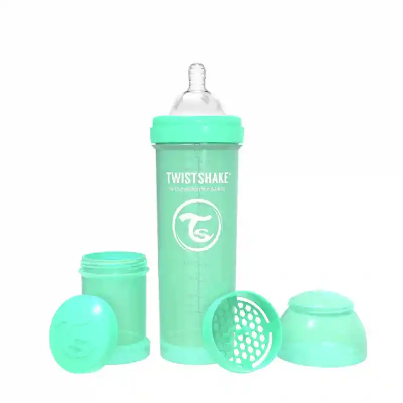 Twistshake Tetero Biberon Anticolicos 11Oz 330 Ml Verde