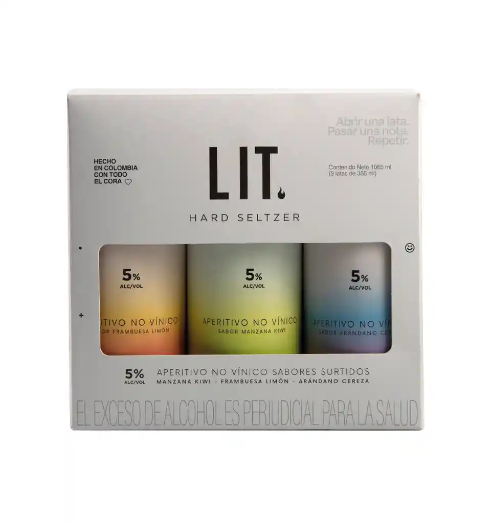 Lit Hard Seltzer Tripack 355ml