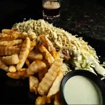 Chuzo de Pollo con Papa Zig Zag