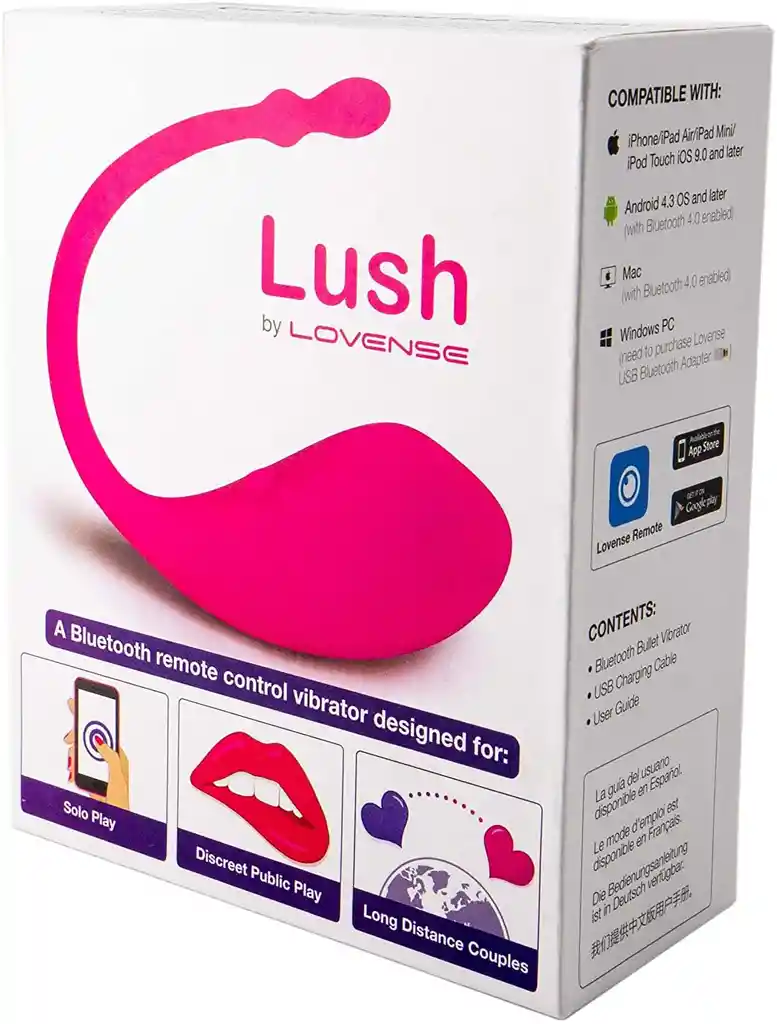 Lush 1 Lovense Tokens, Vibrador Larga Distancia, Webcam