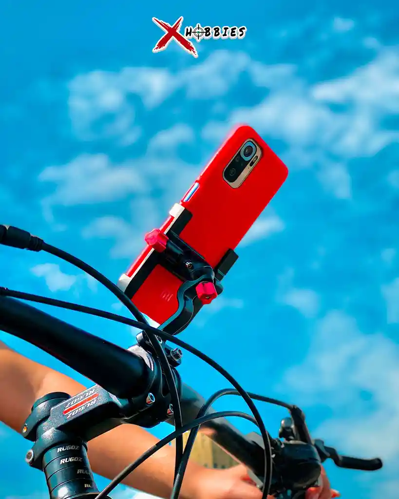 Soporte Holder De Celular 360º Metálico Para Bicicletas Negro