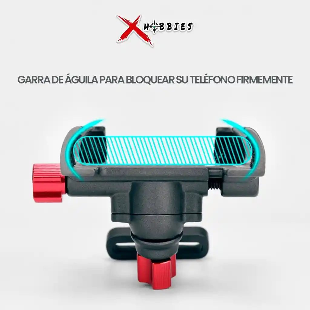 Soporte Holder De Celular 360º Metálico Para Bicicletas Negro