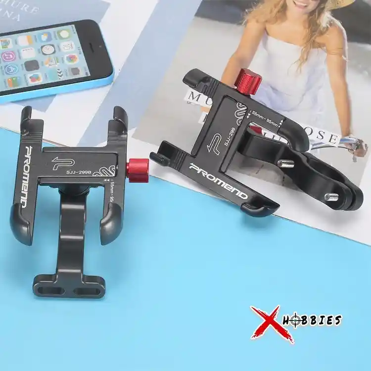 Soporte Holder De Celular 360º Metálico Para Bicicletas Negro