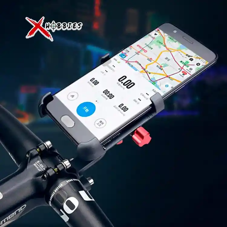 Soporte Holder De Celular 360º Metálico Para Bicicletas Negro