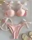 Lencería Rosa Lazos Para Desabrochar "roma" Rosado | August