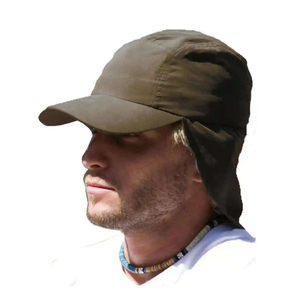 Gorra Cachucha Safari Protector Cuello Capa Viaje Sol Chavo