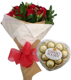 Chocolates Bouquet De Rosas Rojas Yferrero