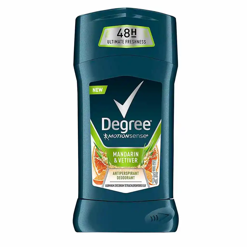 Degree Desodorante Mandarina Y Vetiver Con Aluminio 48 Horas De Proteccion