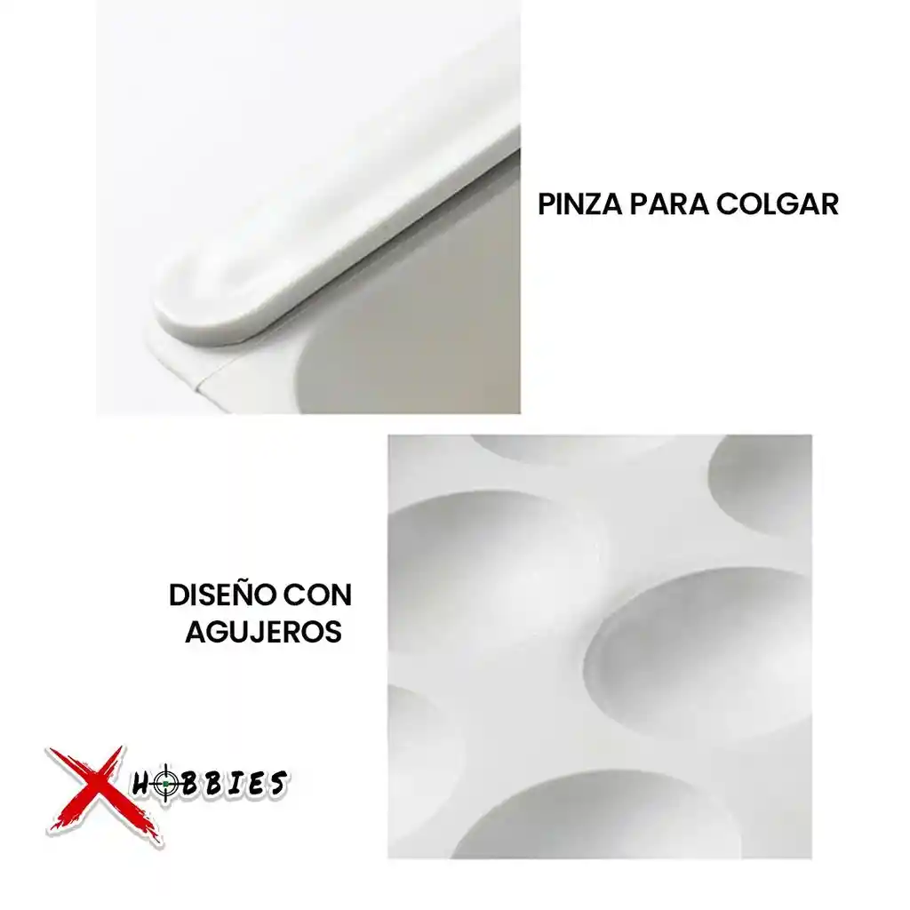 Organizador Expandible Canasta Para Huevos En La Nevera Blanco