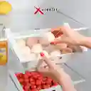 Organizador Expandible Canasta Para Huevos En La Nevera Blanco