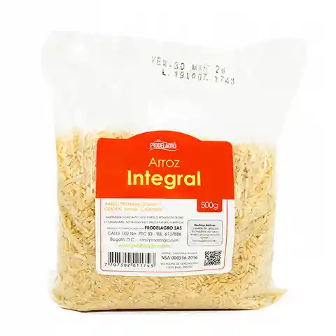 Arroz Integral - Prodelagro 500g