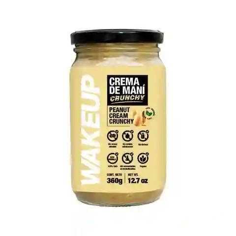 Crema De Maní Crunchy - Wakeup 360g