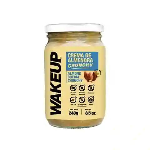 Crema De Almendra Crunchy - Wakeup 240g