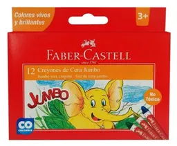 Faber Castell Crayon De Cera Jumbo X12 Unidades