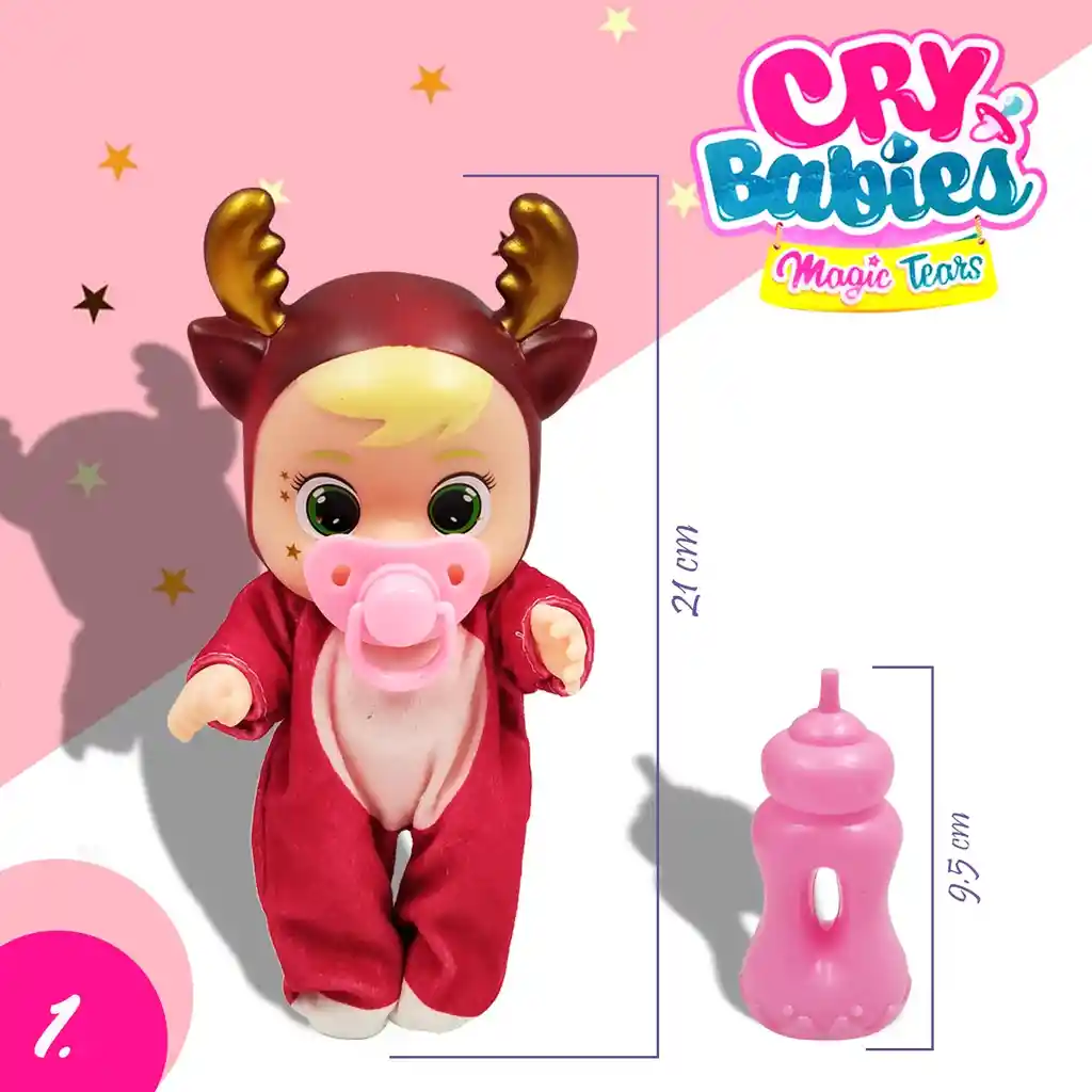 Cry Babies Bebé Muñeca Niñas Juguete Sonidos Jugueteria Modelo 1