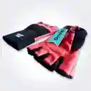 Guantes En Cuero Para Pesas Gimnasio Deporte Con Muñequera Salmon