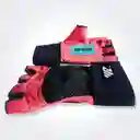 Guantes En Cuero Para Pesas Gimnasio Deporte Con Muñequera Salmon