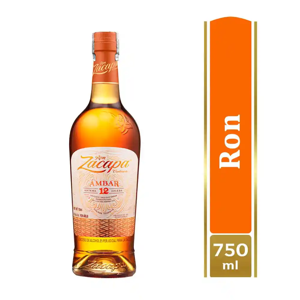 Zacapa Ron 12 Años Ambar 750Ml