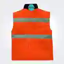 Chaleco Para Moto Acolchado Con Bandas Reflectivas Naranja