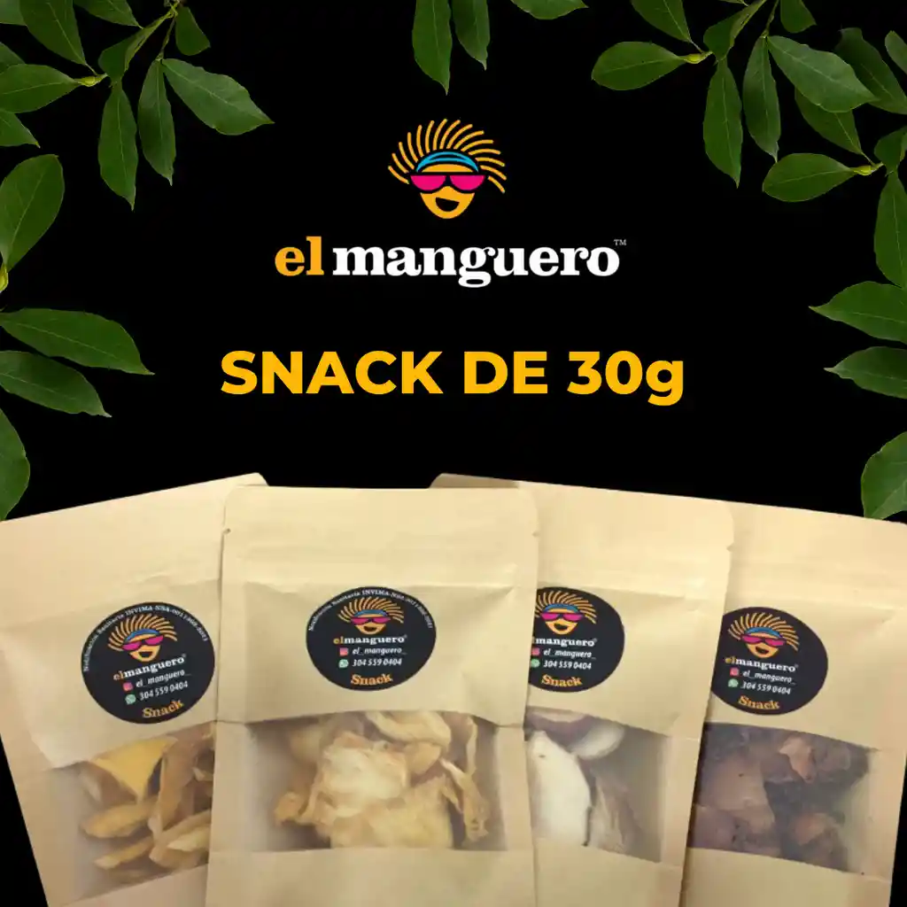 Snack De Mango Especial Deshidratado 30g