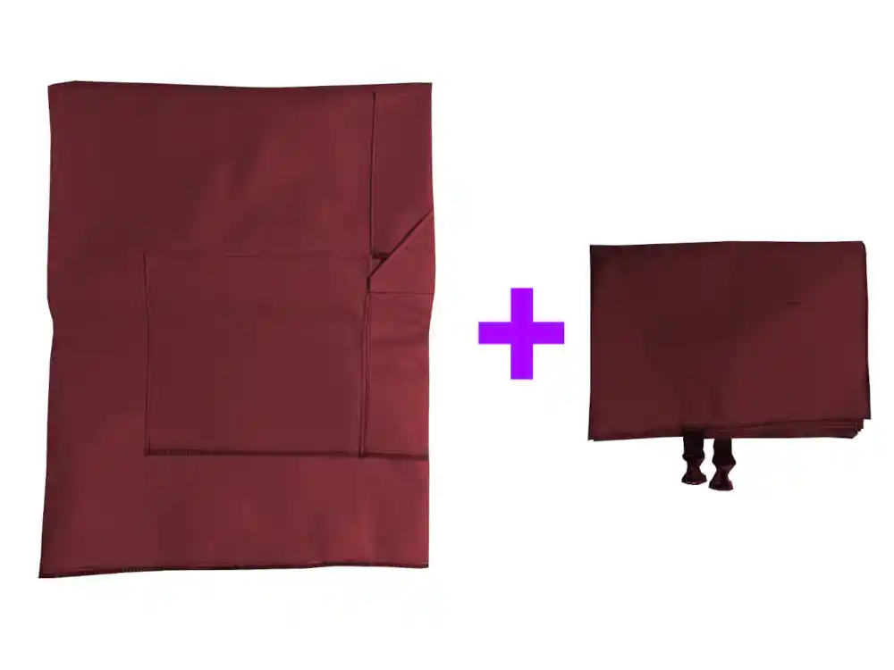 Forro Segunda Fila Mas Silla Copiloto (doble) Vinotinto