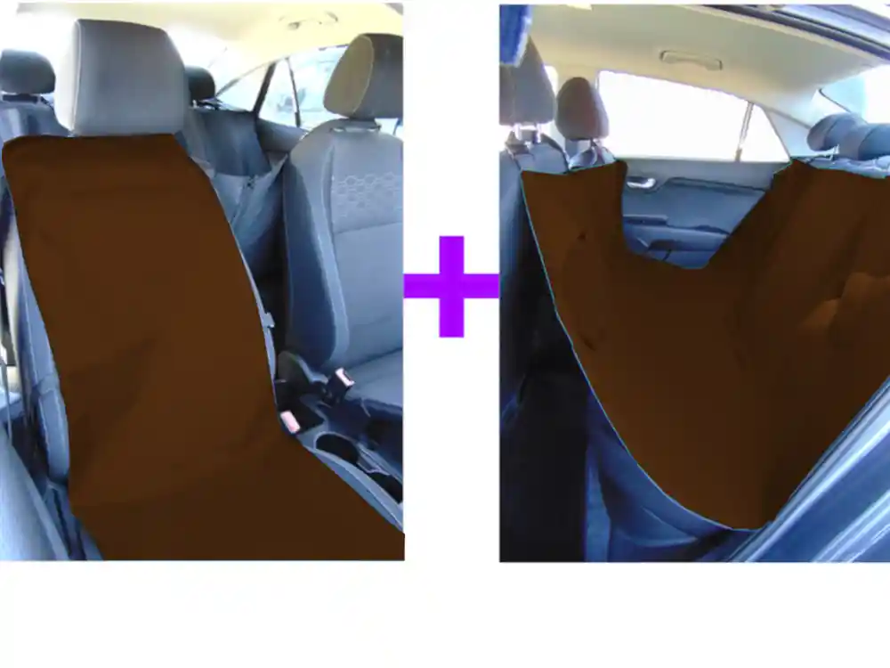 Forro Segunda Fila Mas Silla Copiloto (doble) Marrón