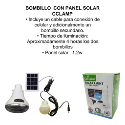 Bombillo Con Panel Solar