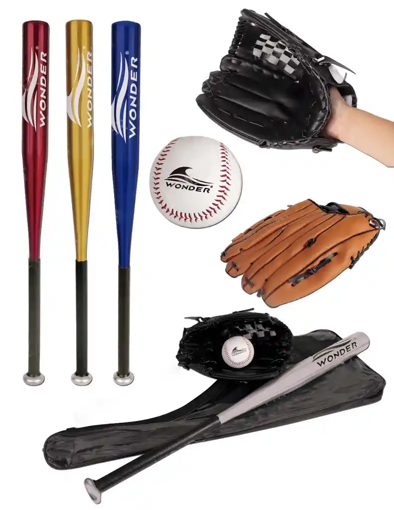 Set De Baseball Kit Béisbol Bate De Aluminio Guante Y Pelota