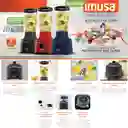 Imusa Licuadora Powermix Plus 550Watts Vaso De 2 Lt. Negra