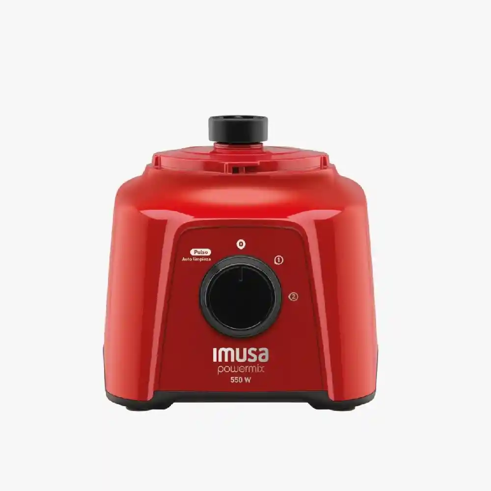 Imusa Licuadora Powermix Plus 550Watts Vaso De 2 Lt. Roja