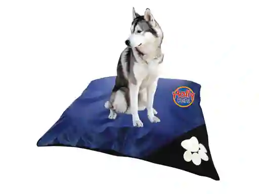 Cama Colchón Colmena Lavable Para Mascota Gigante Azul Oscuro