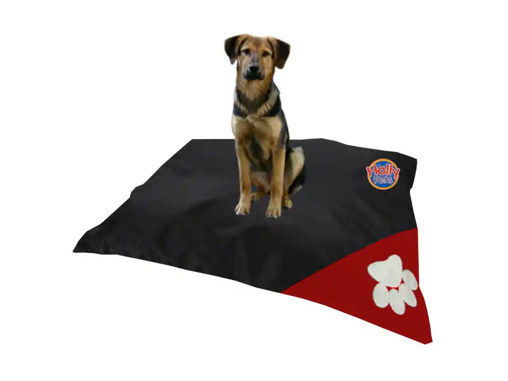 Cama Colchón Colmena Lavable Para Mascota Gigante Negro